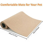tapis adhésif protection mur chat lapin anti griffure diy beige clair marron rustic