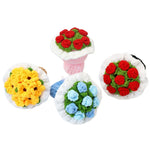 bouquet main fleurs artificielles roses tournesols decoration intérieure Saint Valentin mariage anniversaire