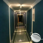 éclairage led encastrable moderne 360 degrés couleurs rgb télécommande bluetooth motifs géométriques minimaliste