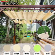 voile imperméable tissu ondulé moderne tenture pergola khaki beige milky blanc vert grisextérieur decoration