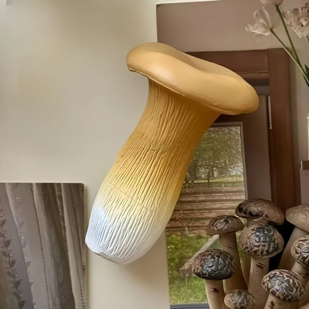 aimants autocollants champignons décoratifs marron rouge noir blanc taches blanches surface lisse réalistes maison