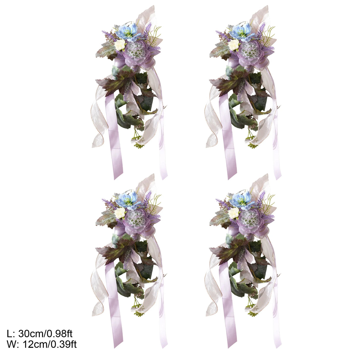arche mariage fleurs artificielles violet blanc rose bleu classique romantique decoration exterieurintérieur événement festive