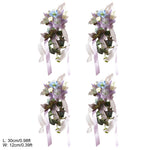 arche mariage fleurs artificielles violet blanc rose bleu classique romantique decoration exterieurintérieur événement festive