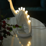 lampes table dinosaure brontosaurus rex led modernes résine filaments intégrés éclairage blanc