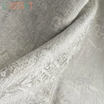 rideau gris léger texture dentelée élégant salon chambre moderne polyester haute qualité