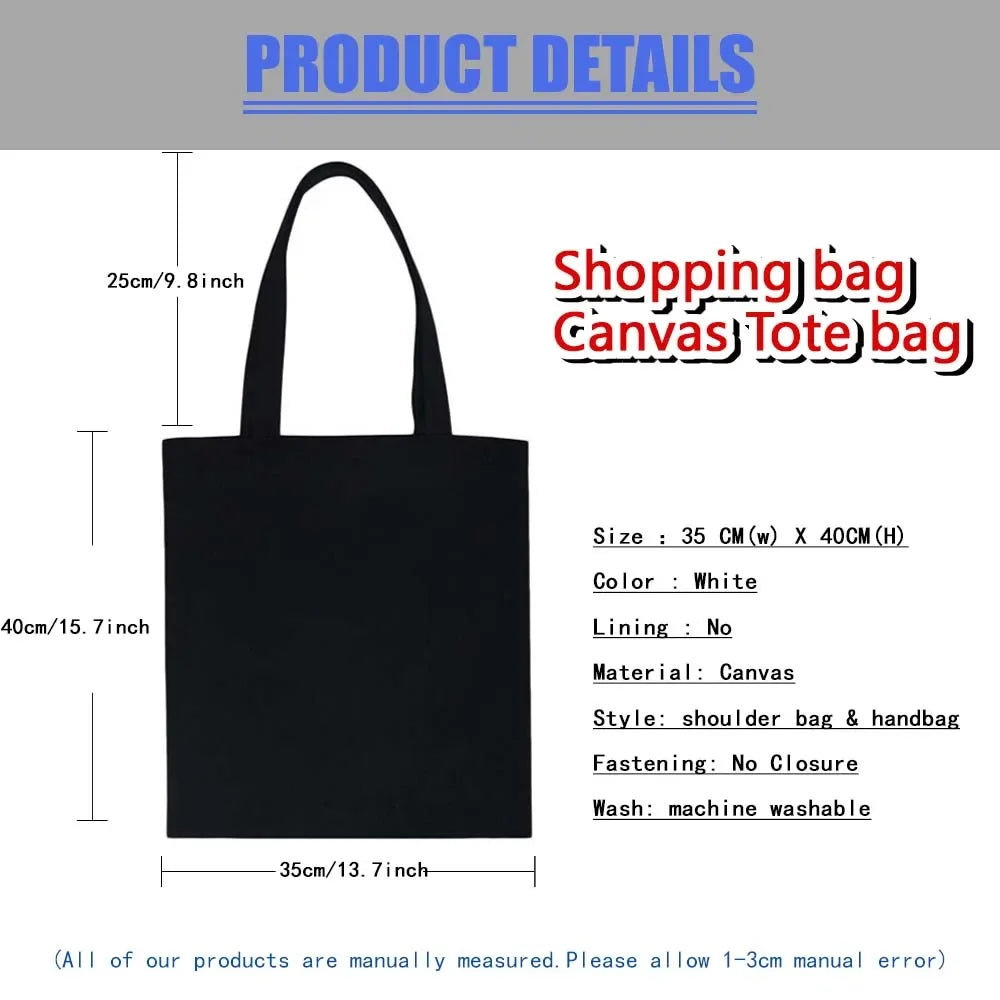 sac main femme toile noir motif masque japonais grand cabas shopping pliable
