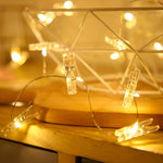 guirlande lumineuse pince blanc moderne 5m 50leds 10m 100leds noel deco chambre festivités