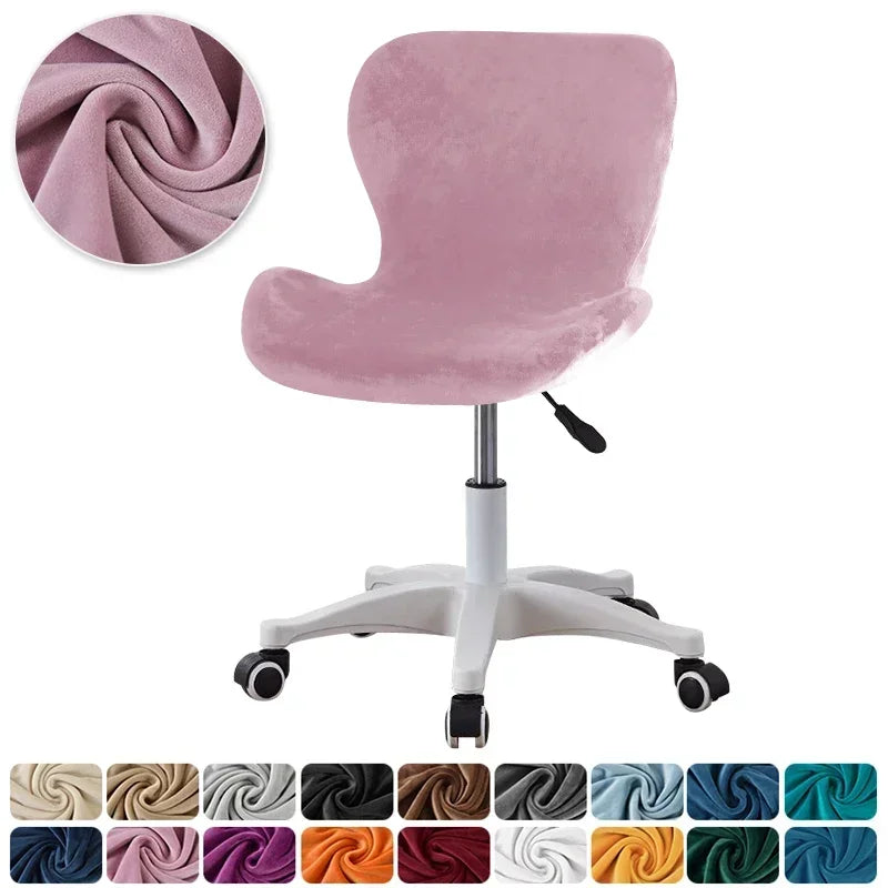 housse chaise velours beige clair siège salle manger moderne élastique