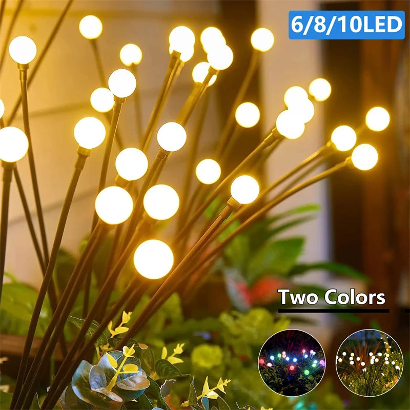 guirlande lumineuse solaire blanc boules rondes moderne extérieur jardin decoration lumière