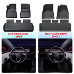 tapis sol voiture noir rayures horizontales moderne imperméable résistant intempéries tpe