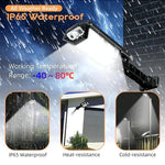 lampe solaire extérieure led rechargeable moderne noire télécommande vis