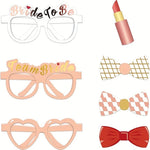 accessoires photobooth mariage fleurs coeurs bachelorette party décorations festive modernes
