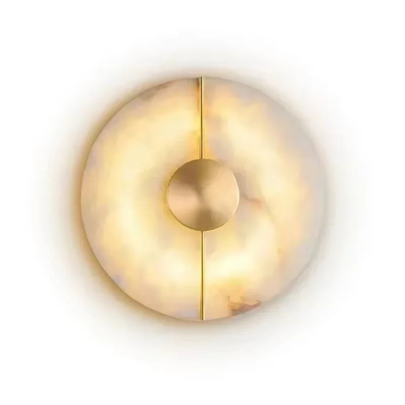 lampe murale moderne marbre blanc gris doré éclairage chambre salon étude entrée
