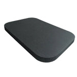 tapis yoga antidérapant coussin protection genoux noir texture fine rainures sportif