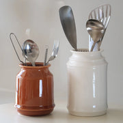 Pot à ustensiles en céramique pour cuisine - Rangement élégant et pratique - Ombre Interieur
