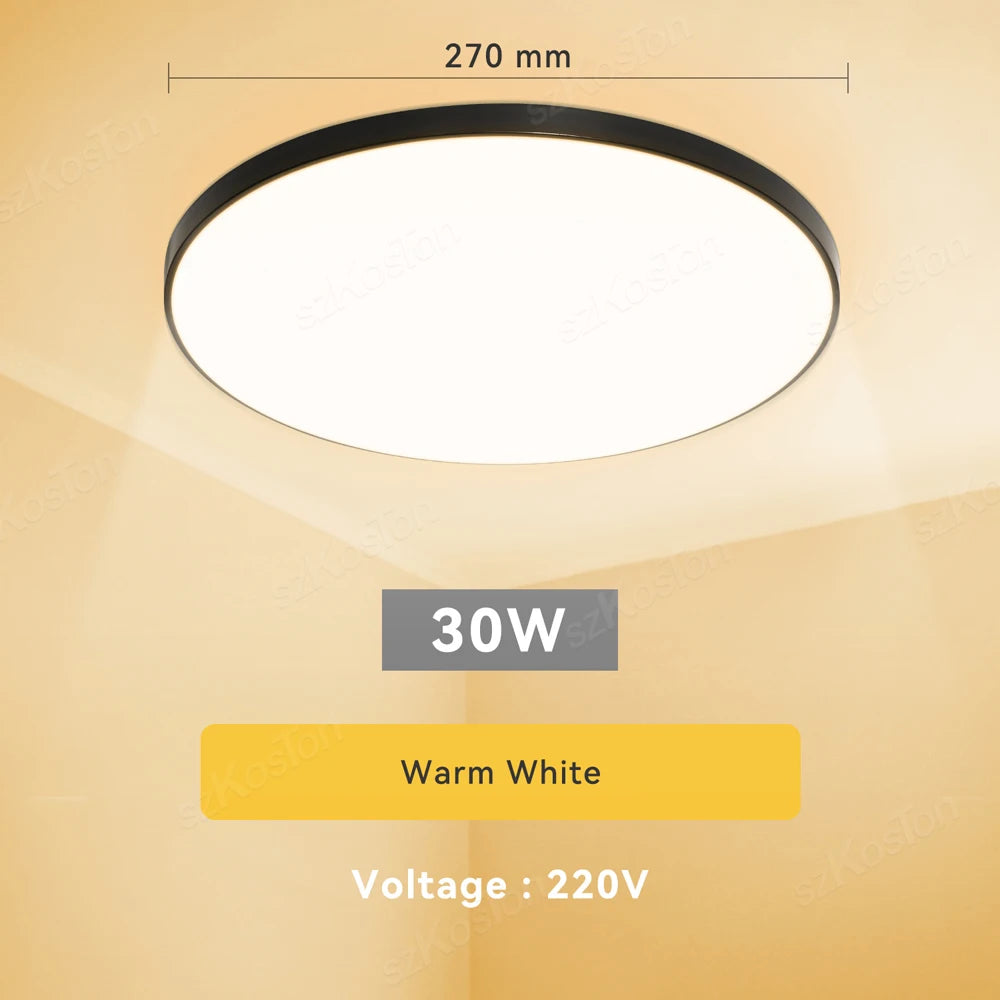 lampe led blanc moderne interrupteur télécommande 230mm 270mm 370mm
