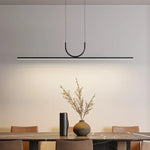 lampe suspendue moderne minimaliste led blanc noir flux lumineux variable facile certifications multiples