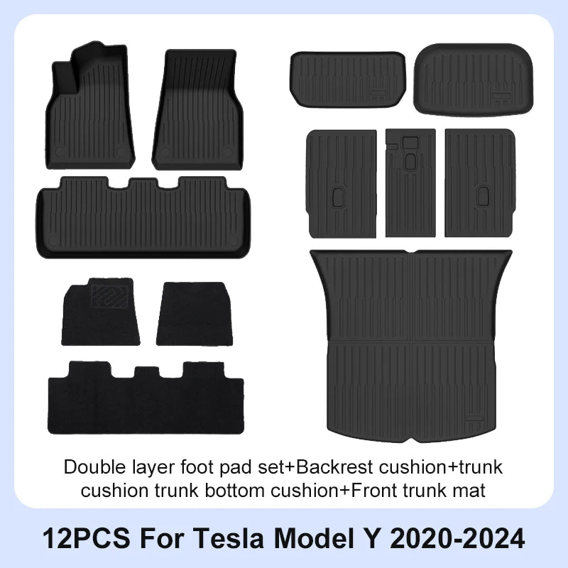 tapis sol voiture noir rayures horizontales moderne antidérapant tout saisons protection intérieure tapis avant