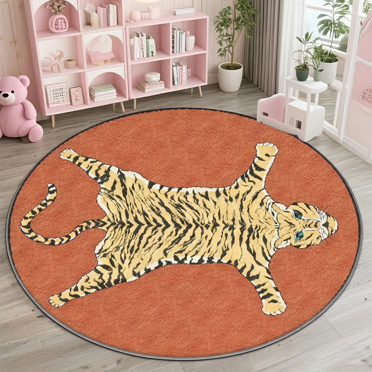 tapis rond multicolore motif tortue moderne abstrait 80x80cm 120x120cm salon chambre decoration exterieur polyester