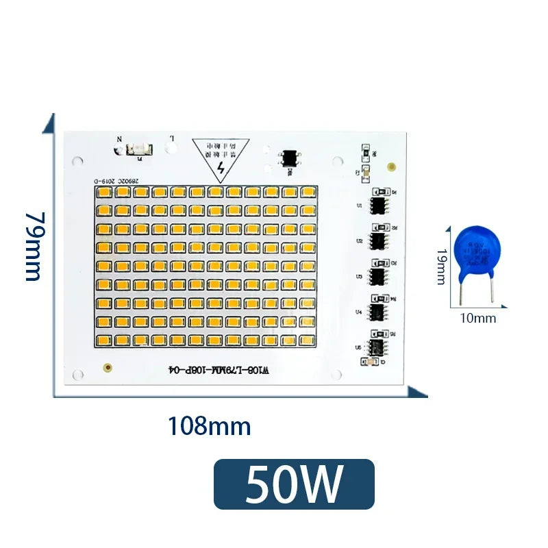 lampe led 10w 20w 30w 50w 100w blanc chaud froid extérieur diy