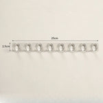 présentoir mural transparent bijoux accessoires cheveux crochets moderne minimaliste adhésif