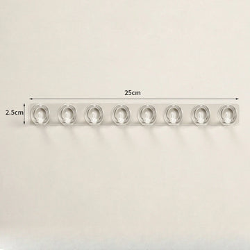 présentoir mural transparent bijoux accessoires cheveux crochets moderne minimaliste adhésif