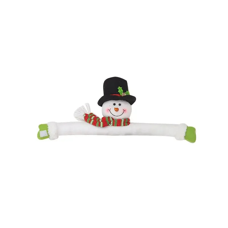 accessoires rideau festif noel personnages peluche adhésif semi transparent mignon festive