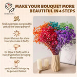 bouquet fleurs séchées mix couleur vase blanc décoration maison anniversaire baby shower naturel rustique
