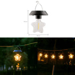 guirlande lumineuse solaire extérieure moderne clips transparentes led rond étoile