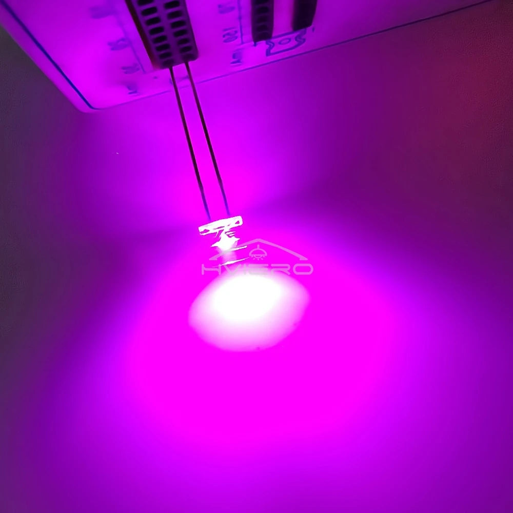 diodes led transparentes bleu rose orange blanc chaud vert jaune blanc 5mm 10 pièces