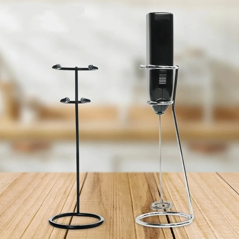 support moderne mixeur plongeant noir argenté doré ustensiles cuisine organisation multifonctionnel minimaliste