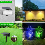 projecteur solaire décoration jardin extérieur led ip65 moderne noir mat mưa bão resistant