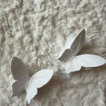 décoration murale papillon blanc relief 3d moderne adhésif plâtre minimaliste fixe maison