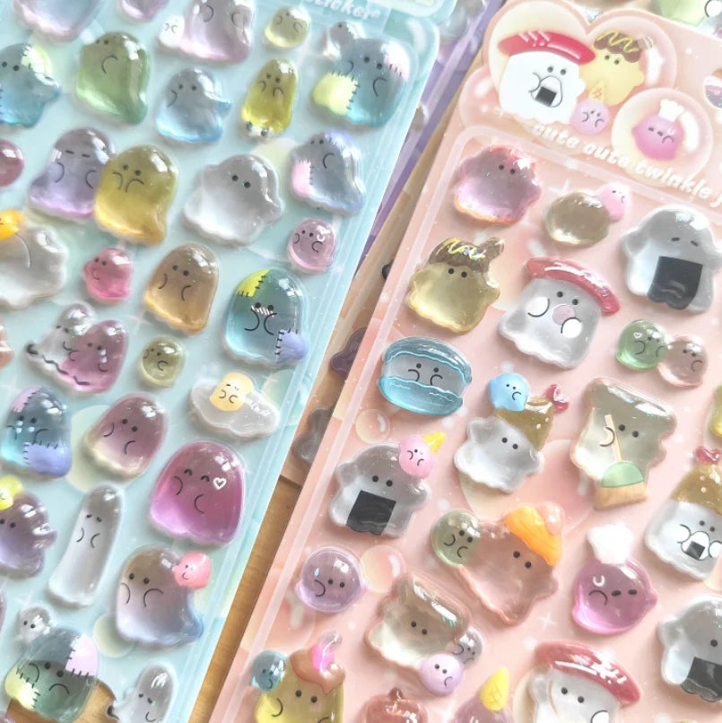 sticker kawaii animaux mignons multicolores adhésifs décoration journaux téléphone loisirs créatifs