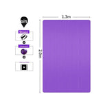 tapis yoga violet rose antidérapant alvéolaire lignes relief double épais moderne fitness enfants