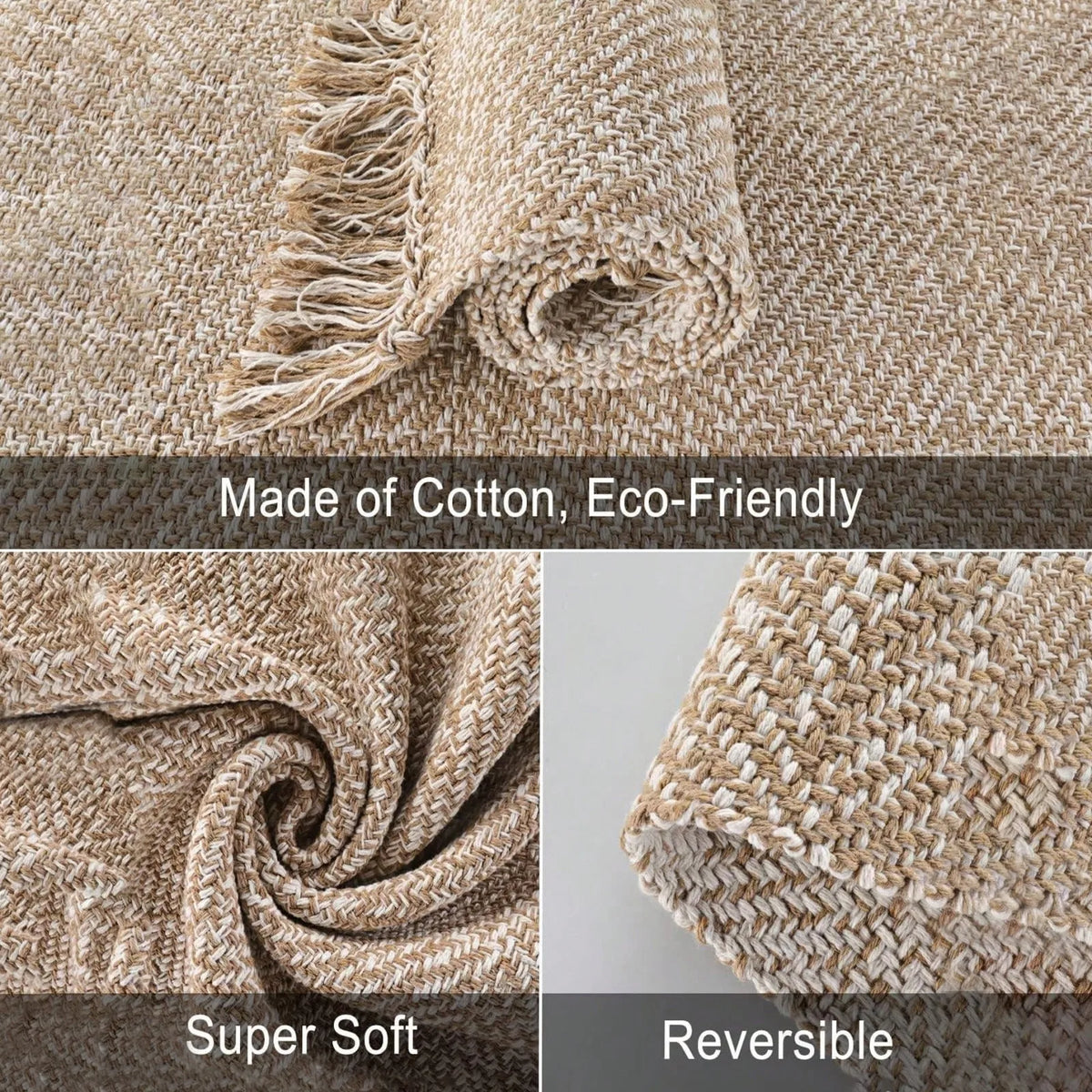tapis polyester chenille beige motif moderne antidérapant intérieur salle bain porte