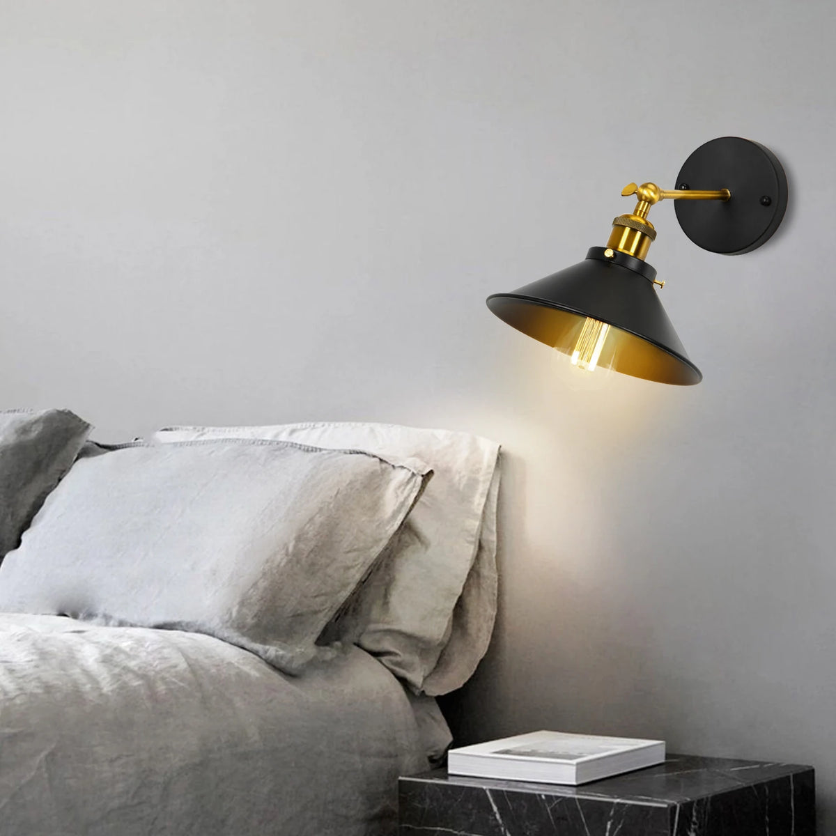 Lampe murale rétro LED pour salon avec douille E27