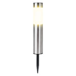 lampe solaire moderne argentée adhésive éclairage extérieur ip65 led vacances patio jardin