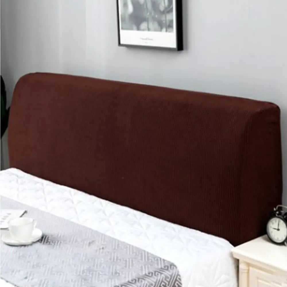 housse tête lit élastique protège tête lit moderne textile tissé couleur unie