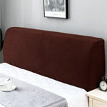 housse tête lit élastique protège tête lit moderne textile tissé couleur unie