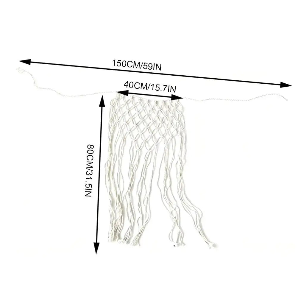 ceinture boho chic macramé franges pompons femme solides couleurs noire blanche rose jaune verte