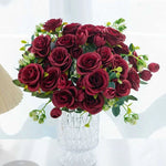 décoration intérieure bouquet pivoine rose blanche moderne élégant vase transparent mariage anniversaire
