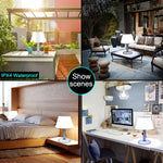 lampe table led solaire moderne blanc gris ip65 waterproof 10 leds 2000mah