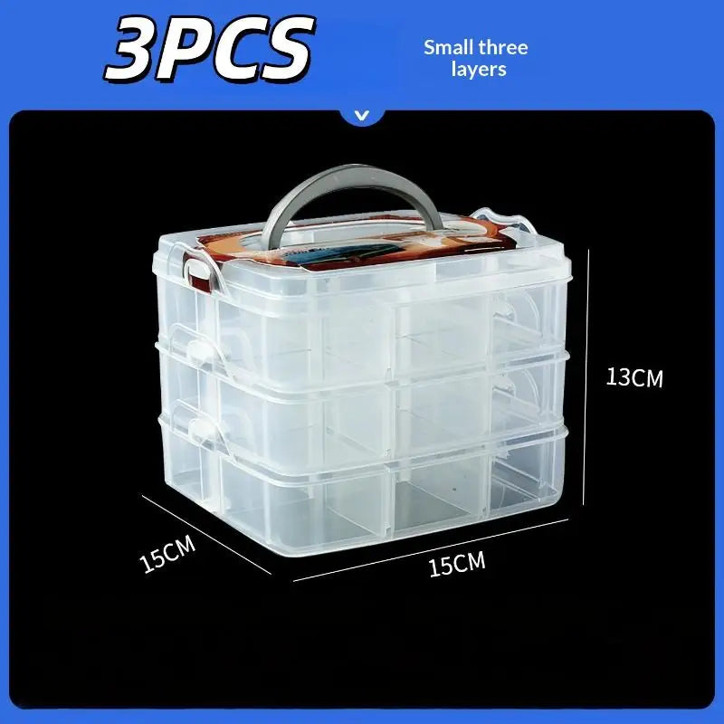 boîte rangement transparente moderne bijoux vis 15 18 24 28 30 36 compartiments amovible