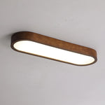 lampe moderne minimaliste bois foncé grain naturel opaque sans lampe poche