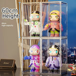 boîtes rangement transparentes acrylique grandes capacités figurines jouets makeup organisation moderne minimalistes