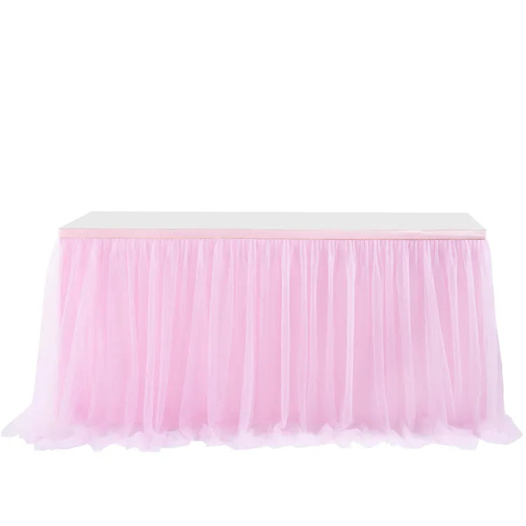 jupe table rose vert pastel bleu pastel rayures horizontales velcro festive