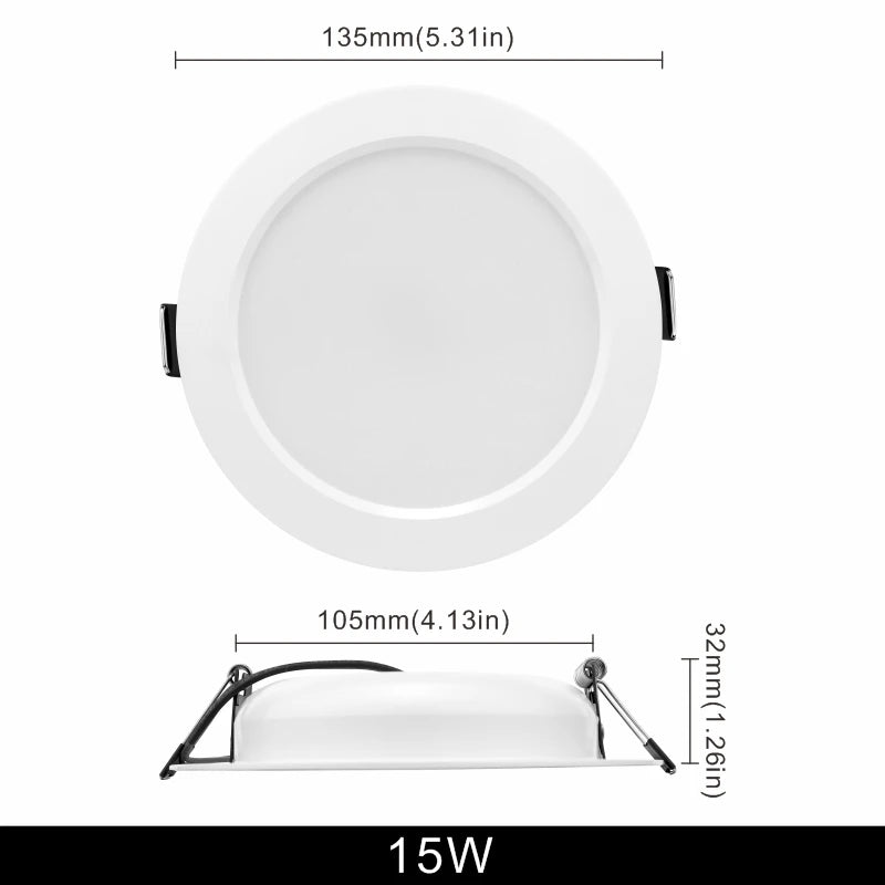spots led blancs modernes 10 pièces 3w 5w 7w 9w 12w 15w clips ac