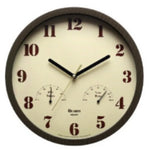 horloge murale quartz aiguille beige noir classique température humidité salon chambre