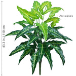 plante artificielle moderne arbre monstera feuilles vertes decoration intérieure pot blanc contemporain exposition maison